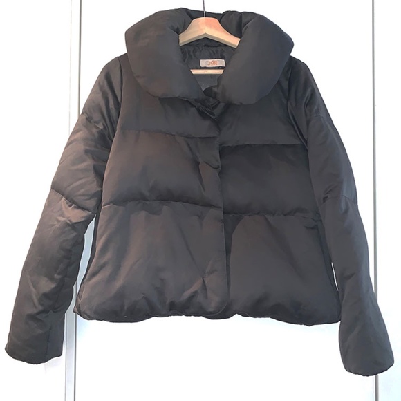 Joe Fresh | Grey Satin Short Puffer Jacket - Picture 1 of 6